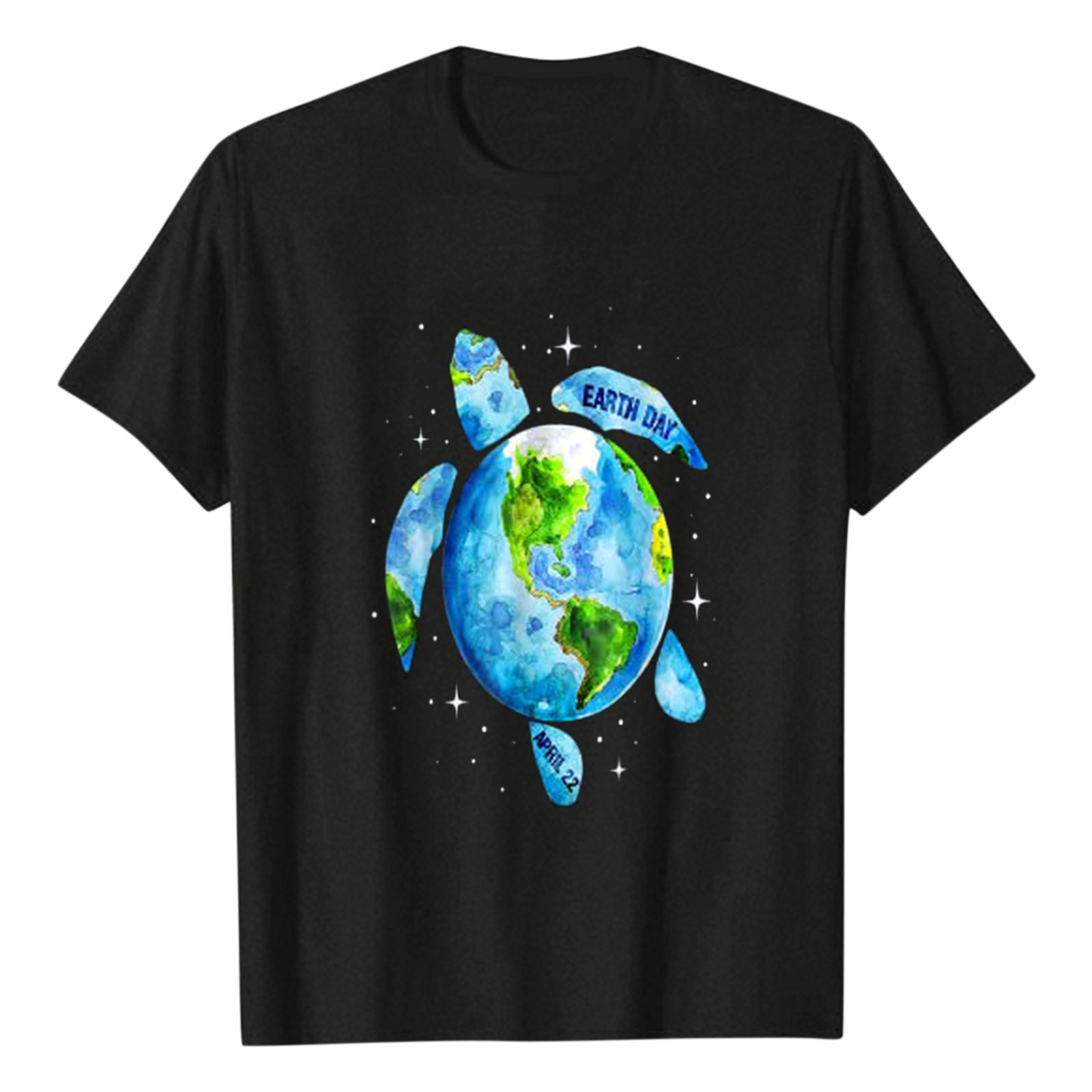 情侣装夏季t恤休闲地球日do planet earth day字母印花宽松短袖