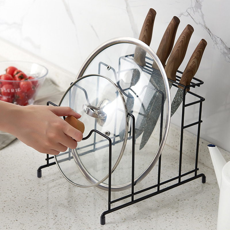 Creative Metal Iron Art Multi-Purpose Pot Cover Rack