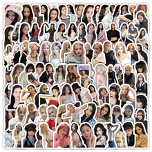 100张韩国女团贴纸 绝美女明星应援周边手账滴胶手机壳防水小贴画