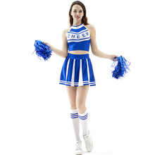 S-XL新款分体啦啦队服装 足球宝贝球服 舞蹈拉拉队服 性感啦啦服