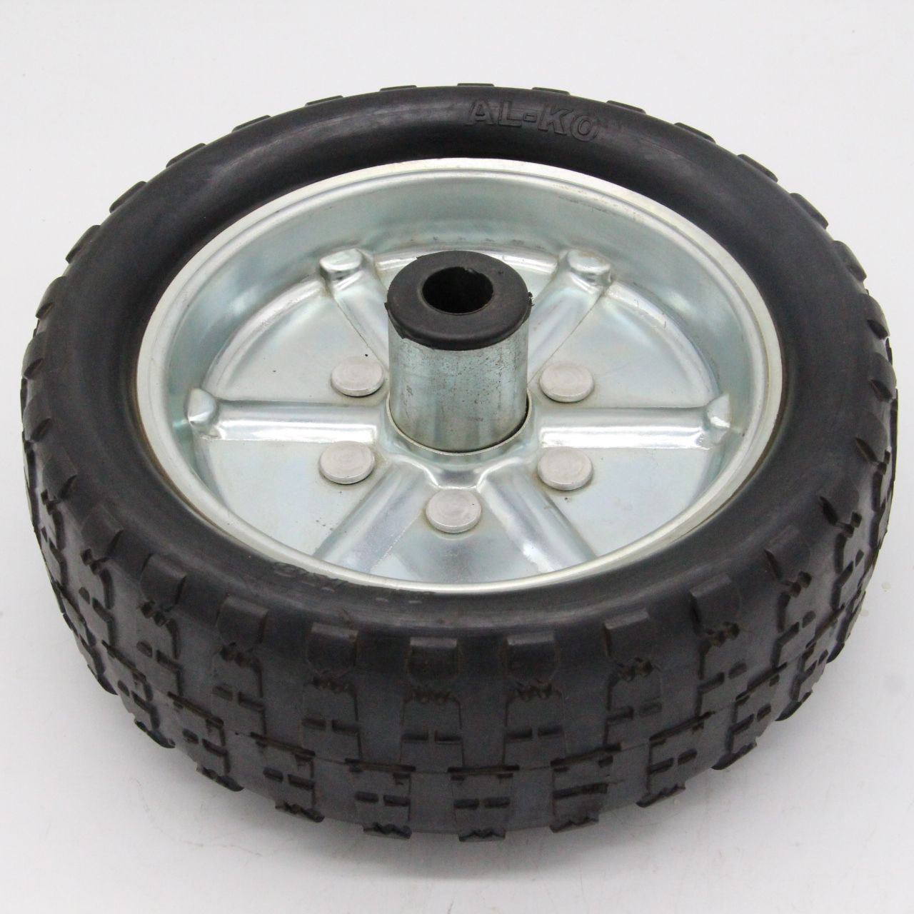 厂家直供10寸实心橡胶轮 金属轮毂板车,仓运车轮子