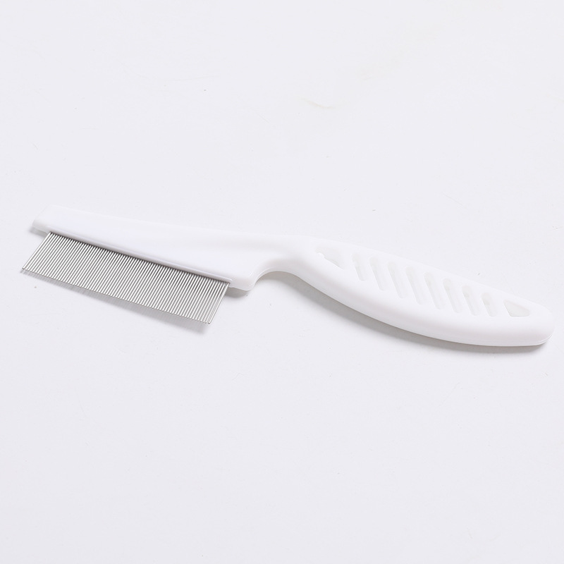 Pet Comb Long Handle Dog Cleaning Comb Hair Comb Straight Comb Dense Tooth Comb Flea Cleaning Comb Factory Wholesale