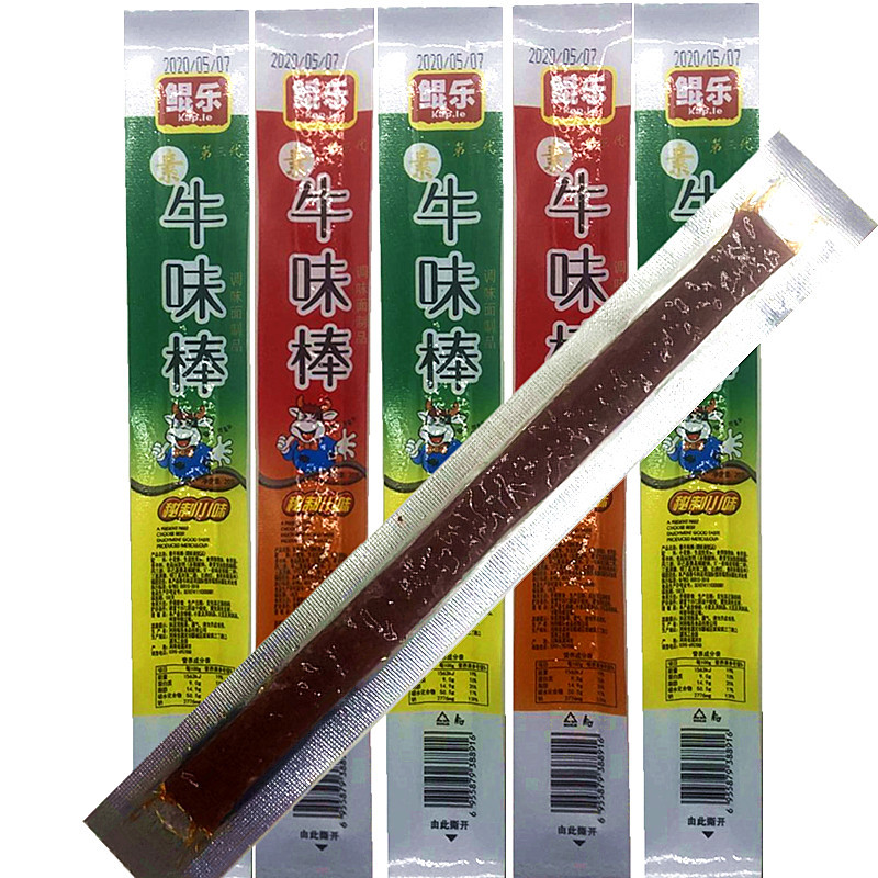 鲲乐牛味棒20g 网红辣条辣棒办公室休闲美味零食儿时怀旧小吃面筋