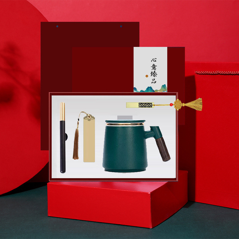 商务礼品马克杯套装银行保险公司活动年会礼物毕业季客户伴手礼-阿里