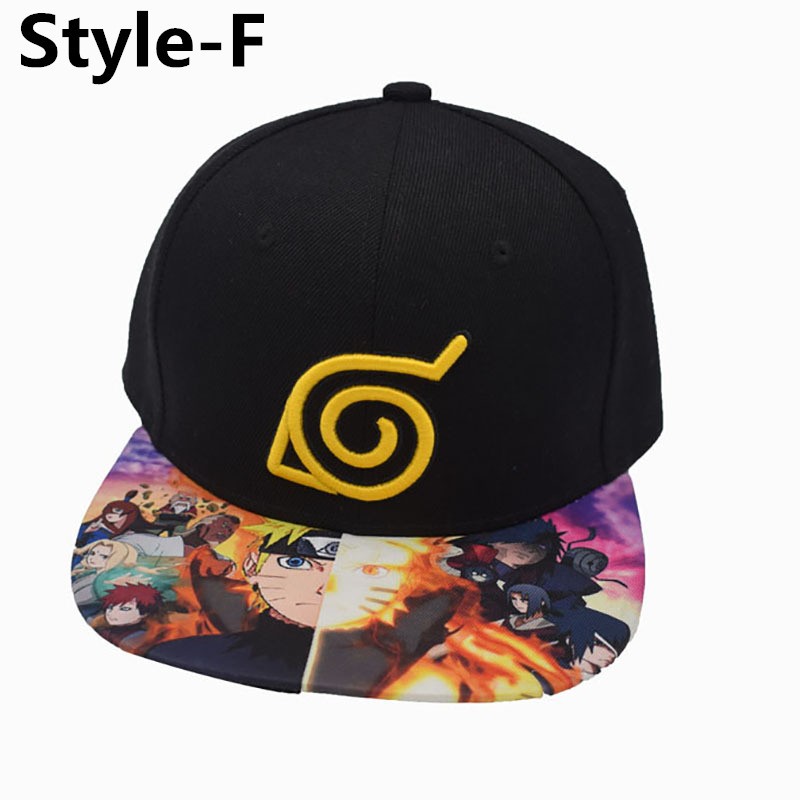 火影晓忍者帽子鸭舌帽佐助我爱罗男女士夏鸣人遮阳帽写轮眼动漫帽