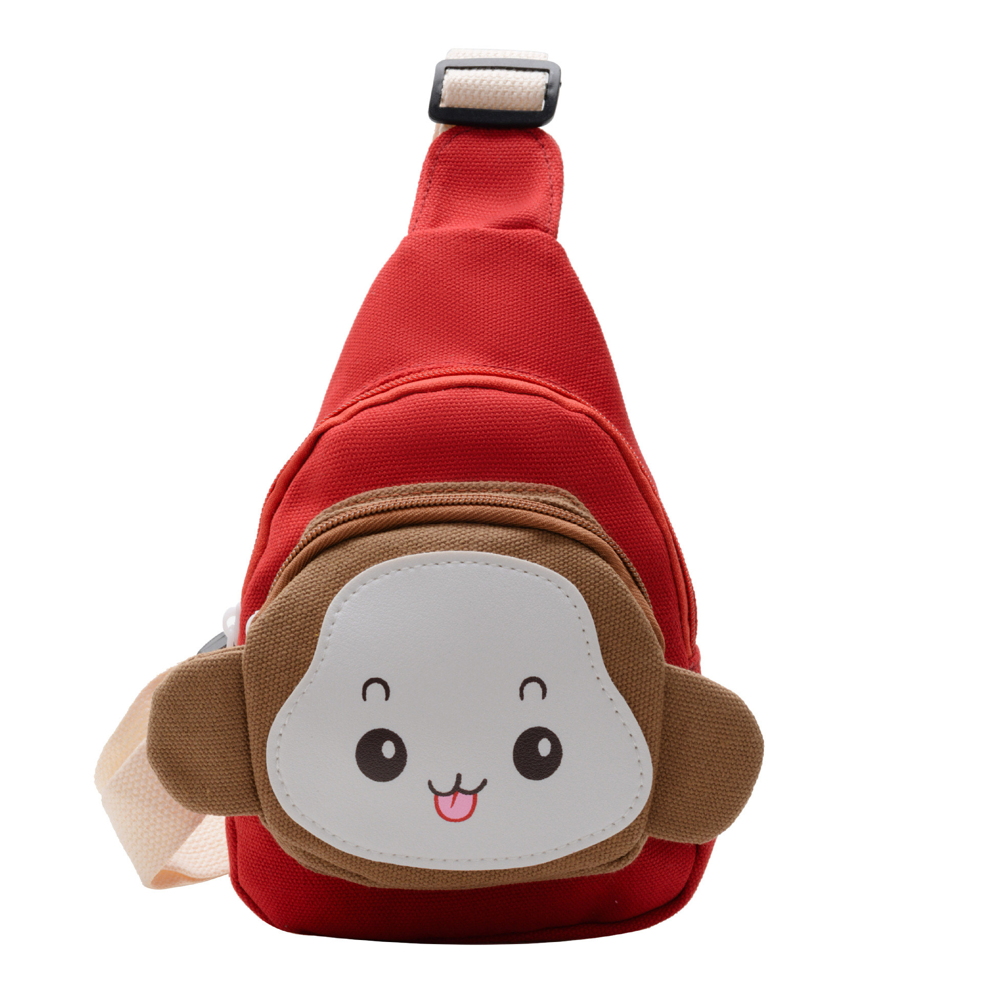 儿童卡通胸包百搭男女童小斜挎包包小孩户外时尚个性女孩小背包潮