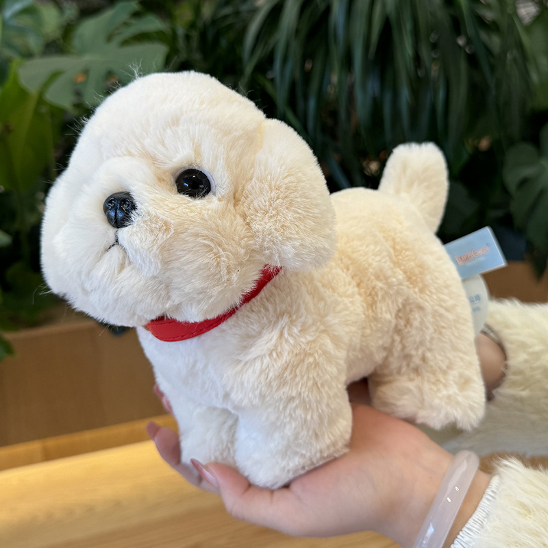 网红可爱比熊犬公仔仿真小狗毛绒玩具家居摆件狗狗玩偶儿童布娃娃