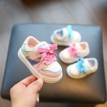 婴儿学步鞋春秋款1-3岁女宝宝鞋子软底女童运动鞋防滑男童板鞋潮
