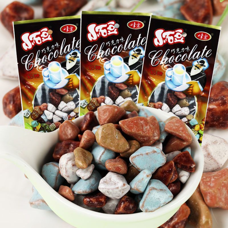 峰乐小石头奶糖怀旧零食儿时糖果校园8090后小时候酸奶巧克力休闲