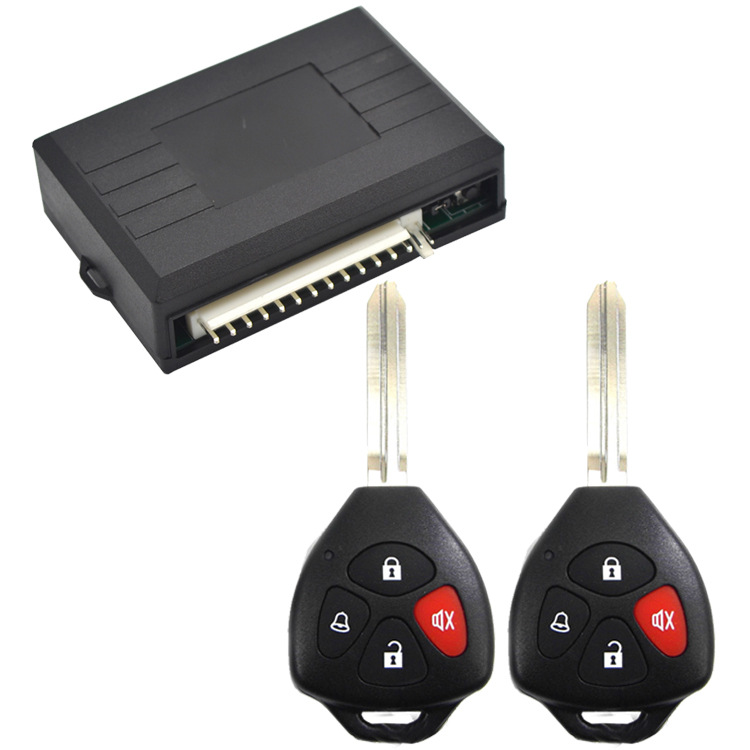 遥控中控锁控制模块12v汽车通用中控锁控制器免钥匙进入系统加装