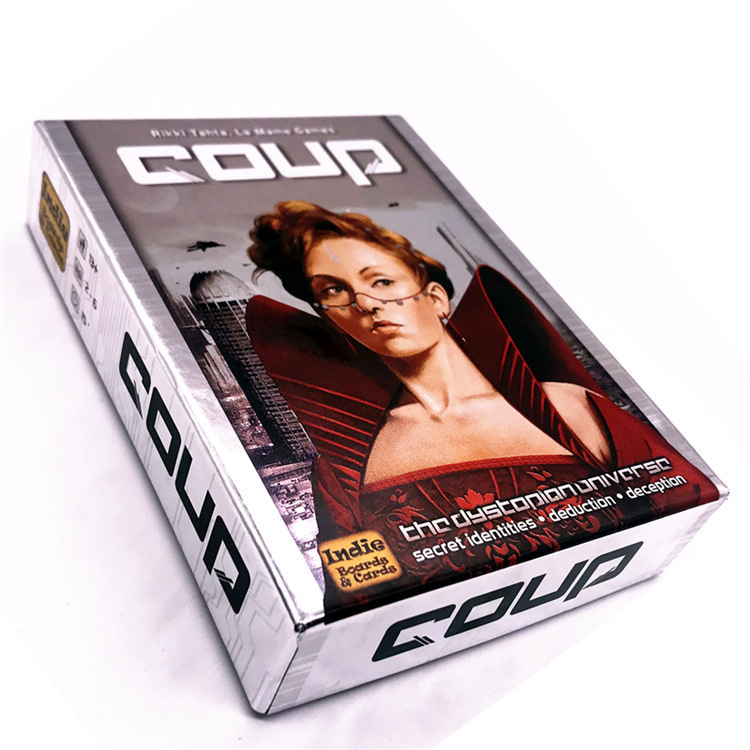 Full English Version of Coup Resistance Group City Mutiny Coup Board Games Card Foreign Trade Popular Style