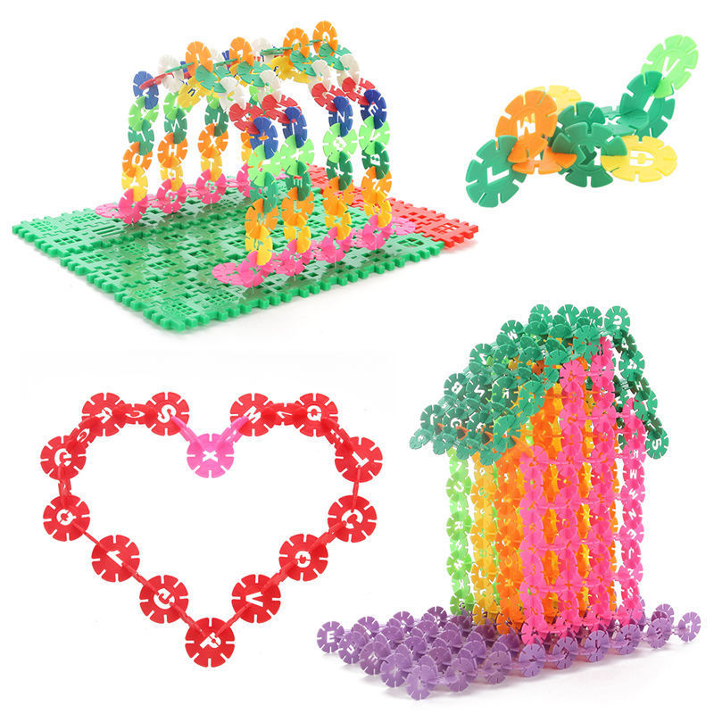 雪花片加厚大号儿童积木塑料力女孩男孩拼插幼儿园拼装玩具