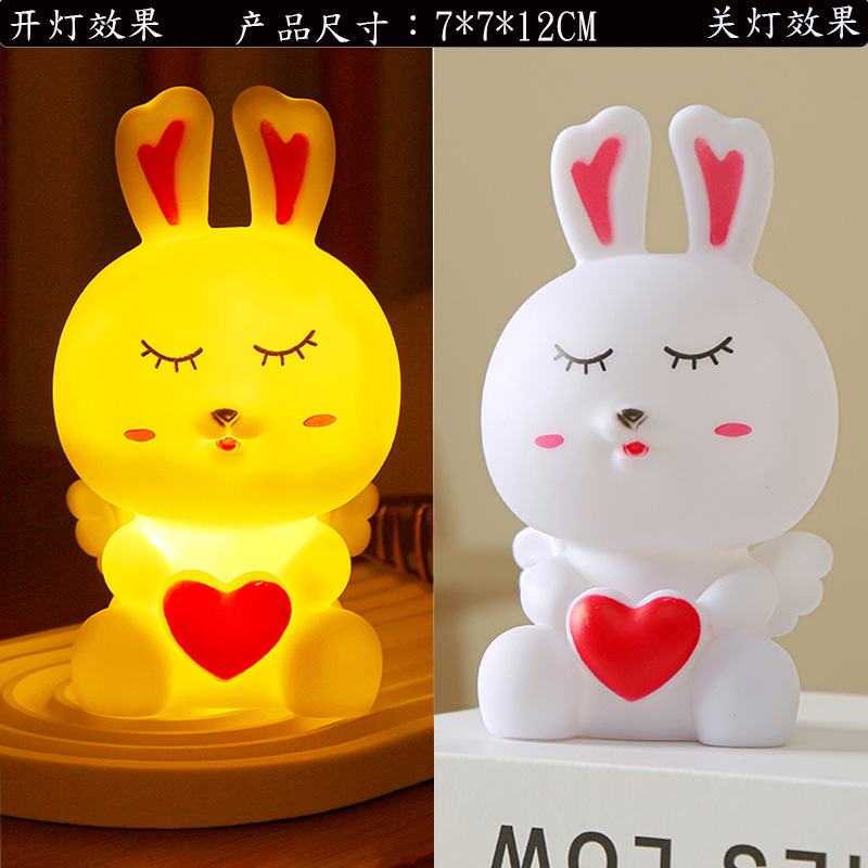 New Product Creative Personalized Cute Duck Vinyl Small Night Lamp Cartoon New Children's Luminous Toys Gift