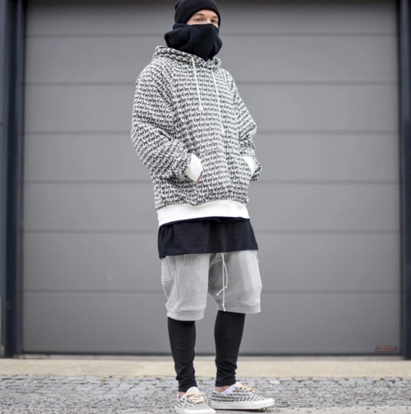 跨境跑量款fog满印连帽卫衣字母高街宽松美式帽衫潮牌加绒vtg外套