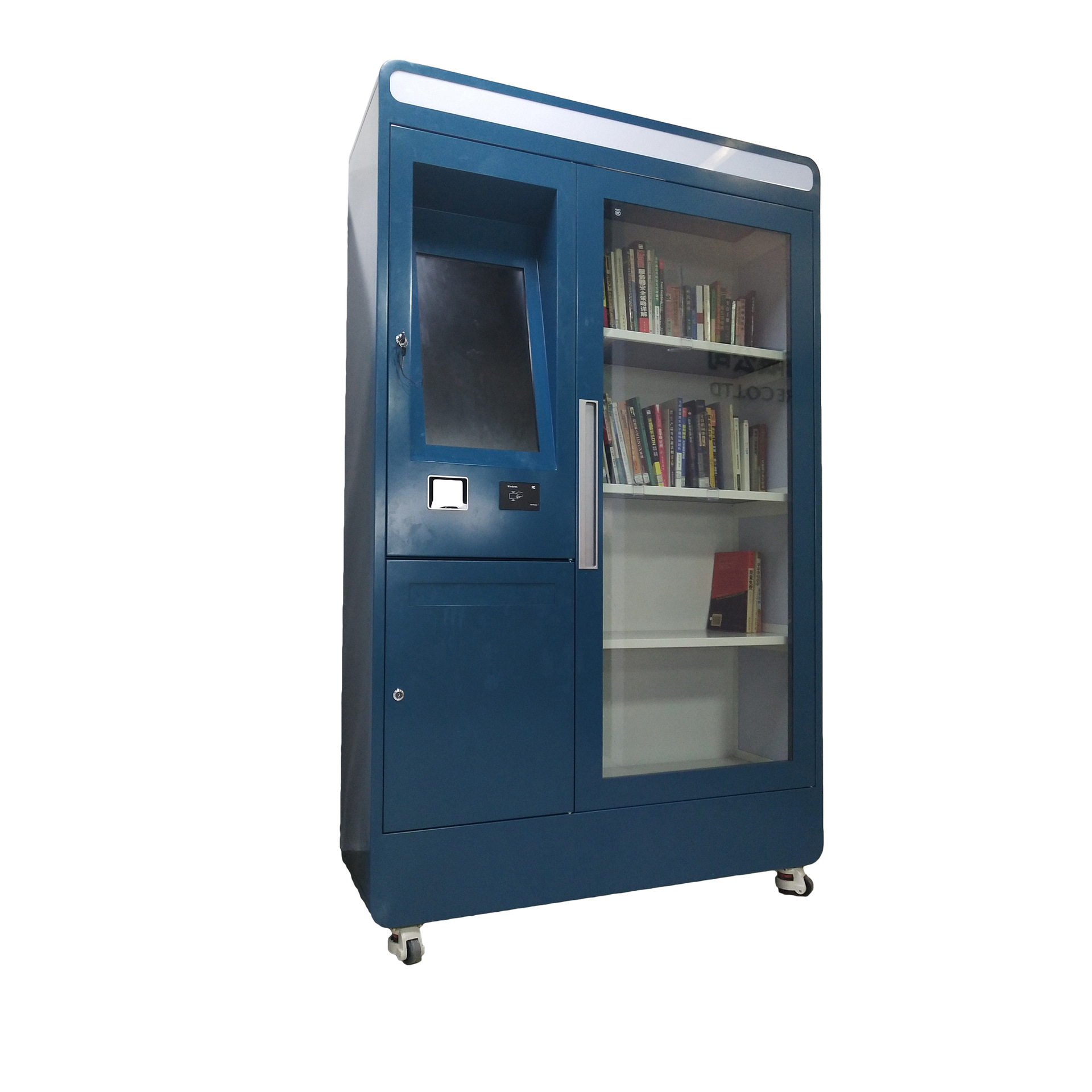 rfid电子标签书柜微型图书馆无人共享书柜智能售书柜