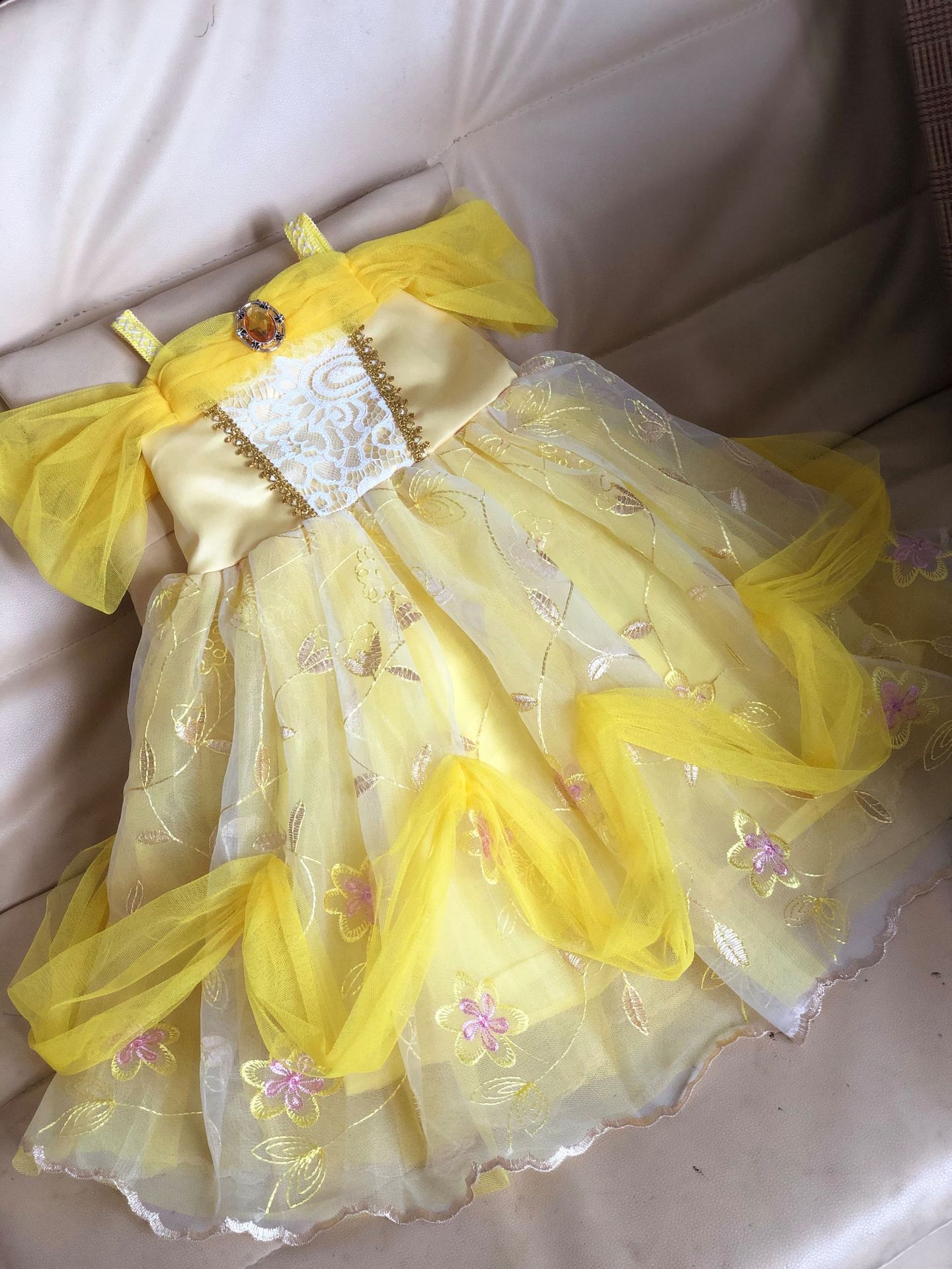 女童贝儿公主裙六一儿童礼服连衣裙万圣节美女与野兽外贸一件代发