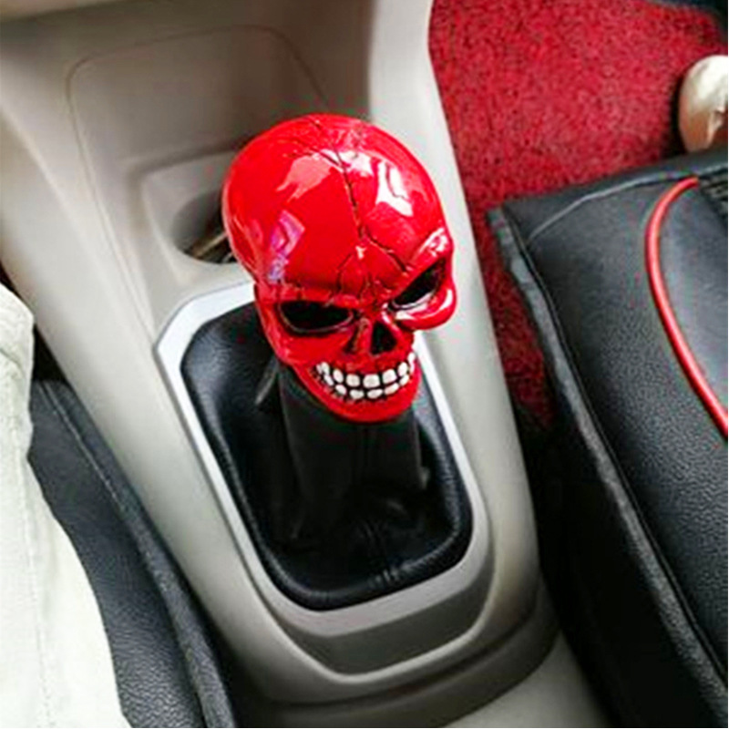 Car Modification Gear Head Personalized Skull Gear Head Resin Creative Gear Lever Wave Lever Head Shift Lever Universal