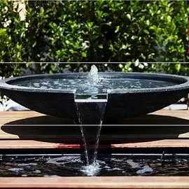 石石钵鱼池喷泉青石鱼缸景观石盆水钵庭院园林日式石盆喷水池天然