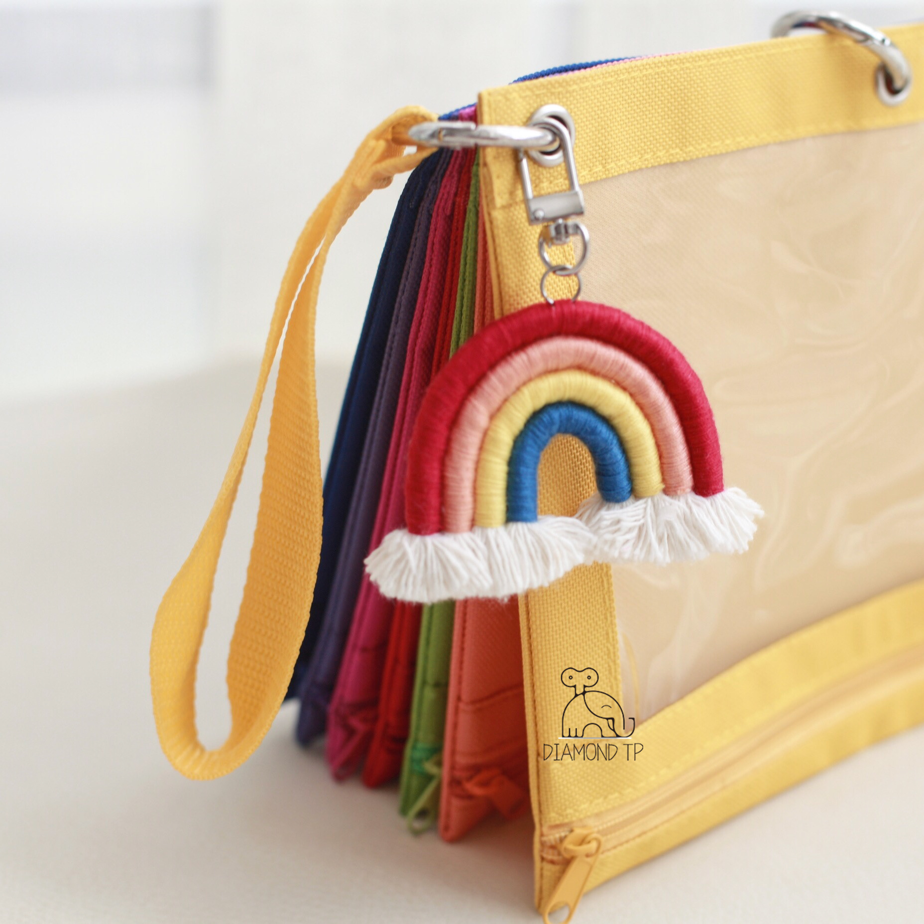 Ins Style Rainbow Seven-Color Storage Bag Stationery Case Child Wash Buggy Bag Id Storage Bag Buggy Bag