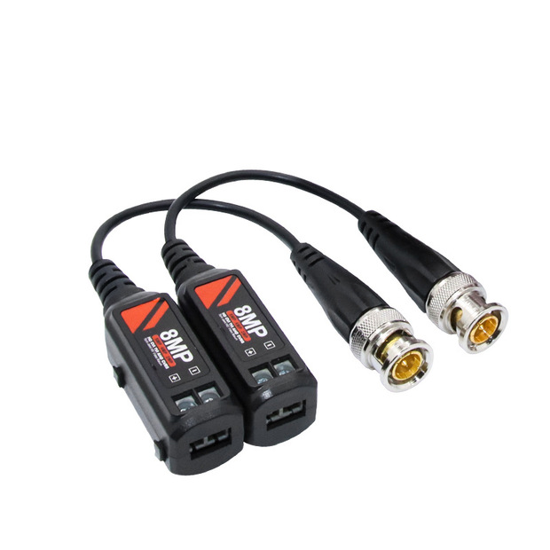 厂家定制无源双绞线传输器 同轴高清模拟bnc转网线 8mpvideobalun