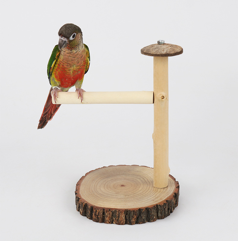 天然实木鹦鹉站架虎皮玄凤鸟爬架鹦鹉站杆玩具用品大全套装鸟玩具