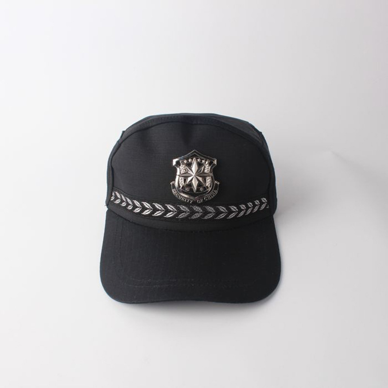 厂家直批作训帽 老款保安训练帽 保安执勤帽 黑网格帽-阿里巴巴