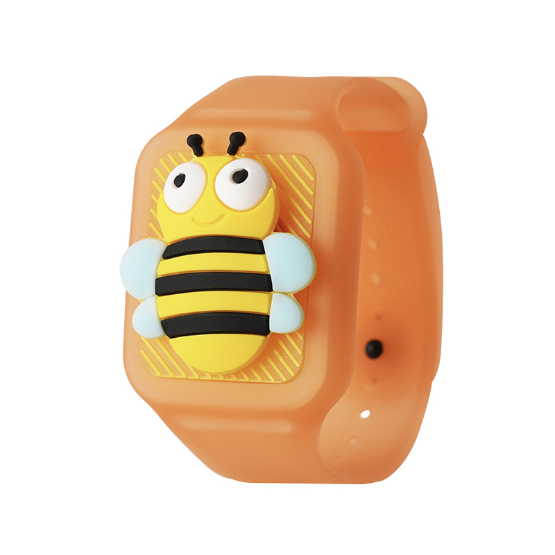 卡通动物驱蚊手环发光闪光蚊不叮立体硅胶儿童夏季防蚊植物精油