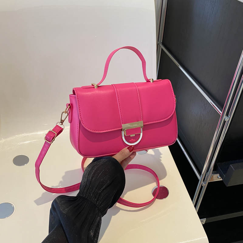 Contrast Color This Year Popular 2023 Summer New Simple Western Style Fresh Shoulder Bag Casual Crossbody Portable Small Square Bag