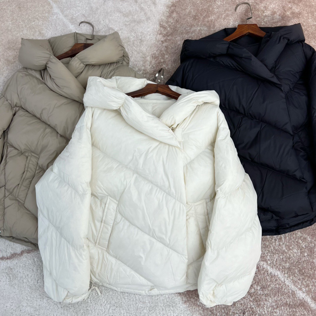 Walking Goose down Quilt! High Quality Short Mid-Length Hooded down Jacket Coat down Jacket Female Winter H11163