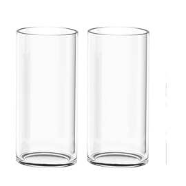 深水醒花桶法式亚克力落地直筒大号透明玻璃花瓶婚庆路引圆柱花瓶