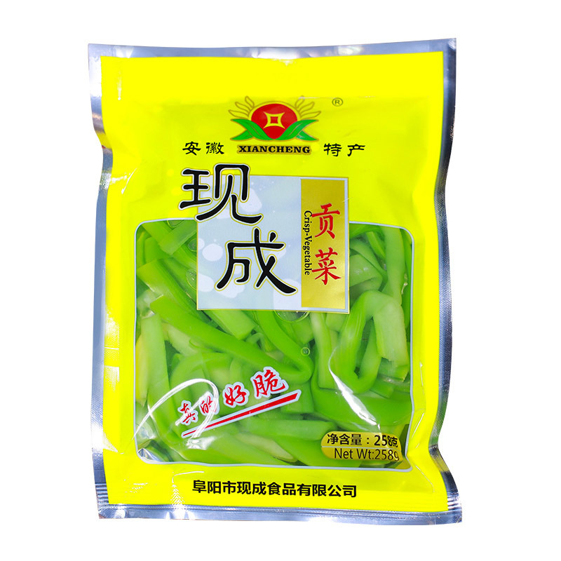 包装生产日期近期生产储藏方法见包装保质期270(天)原料与配料贡菜,水