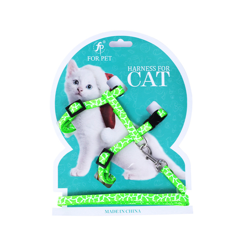 Walking out Cat Rope Cat Pulling Rope Kittens Dog I-Shaped Chest Strap Collar Bolt Cat Rope Anti Breaking Loose Cat Dog Chain