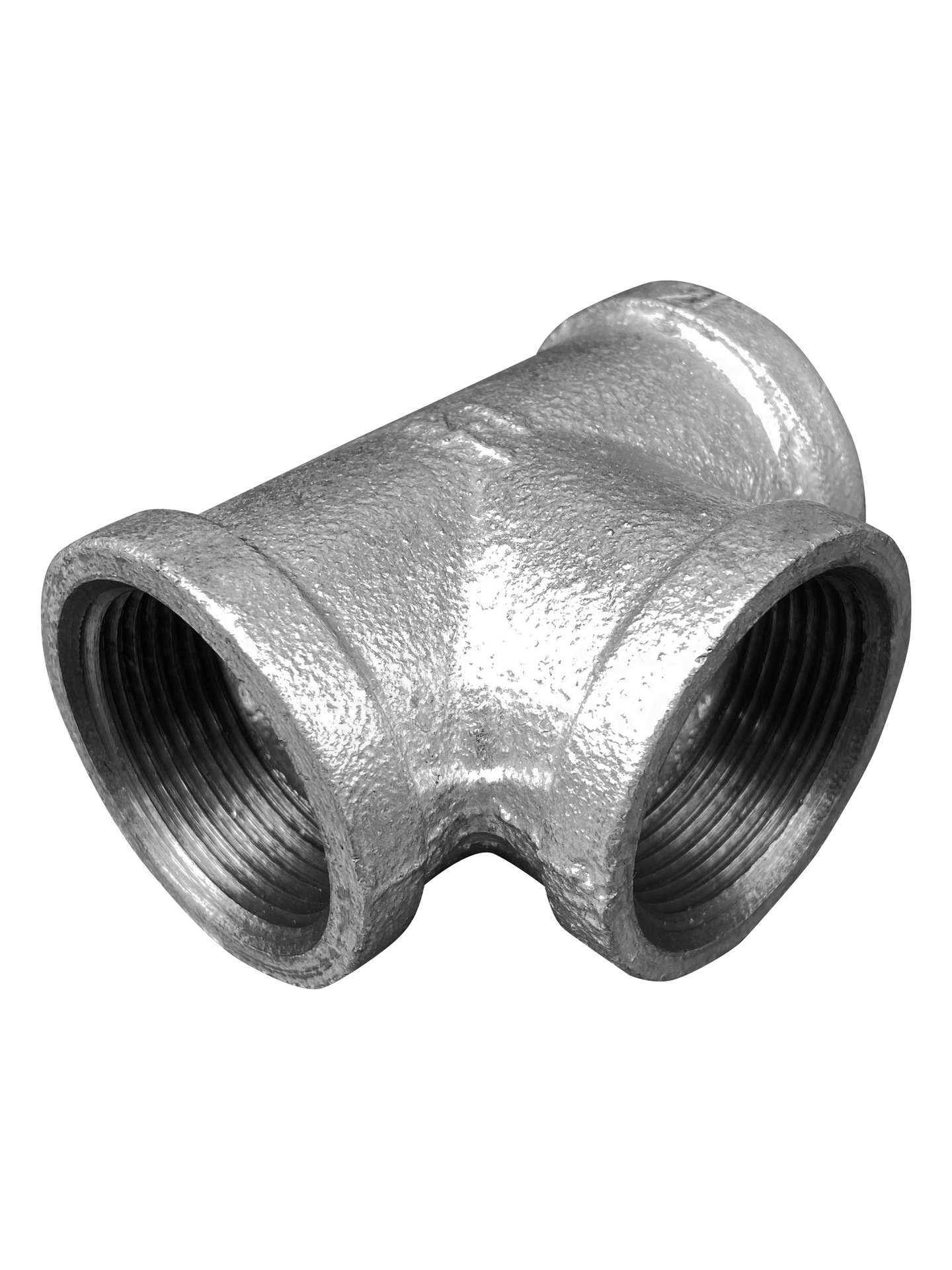 镀锌正三通铸铁内牙丝扣接头4分6分1寸dn15 20水管玛钢管件广东