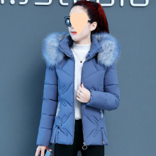 棉服女2025新款洋气修身显瘦大毛领可拆卸帽子棉衣短款加厚棉外套