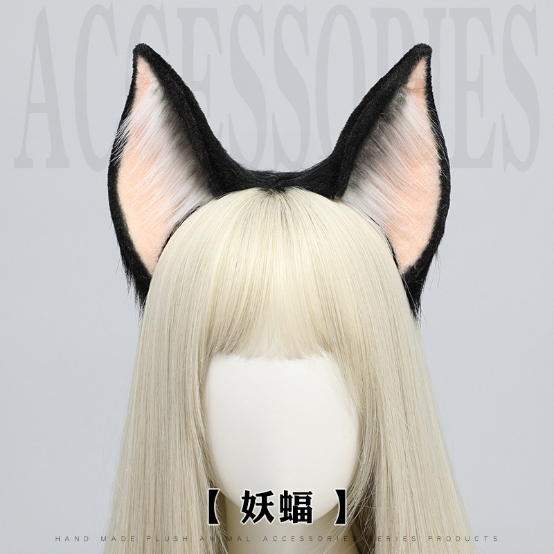 漫展个性cosplay万圣节头卡通道具恶魔蝙蝠头饰妖妖阿蝠耳朵发箍