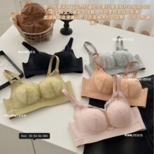 平胸小胸显大加厚杯内衣女一片式无侧骨聚拢防下垂收副乳舒适文胸
