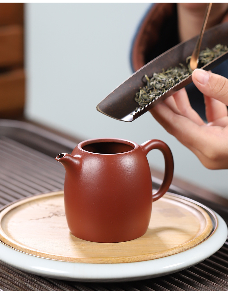 现货一件代发宜兴茶具徐玉凤大红袍秦权180ml功夫茶壶批发紫砂壶