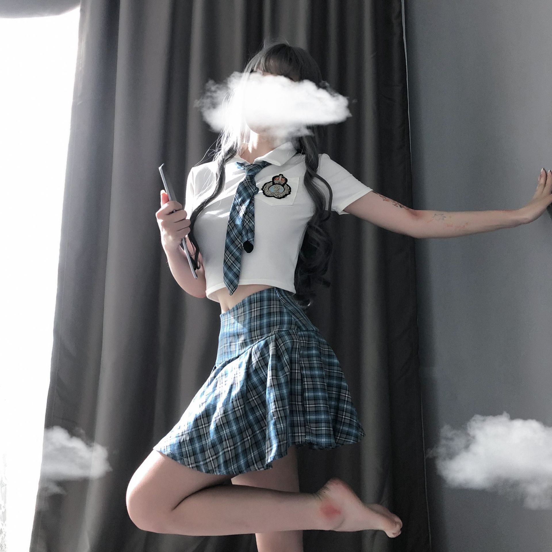 钰蕊 情趣内衣制服诱惑套装清纯可爱分体学生装大码女性感水手服