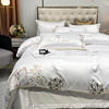 Light Luxury Cotton 60 Cotton Four piece suit pure cotton 100 Embroidery Quilt cover hotel The bed Supplies Four piece suit Light Luxury Cotton 60 Cotton Four piece suit pure cotton 100 Embroidery Quilt cover hotel The bed Supplies Four piece suit