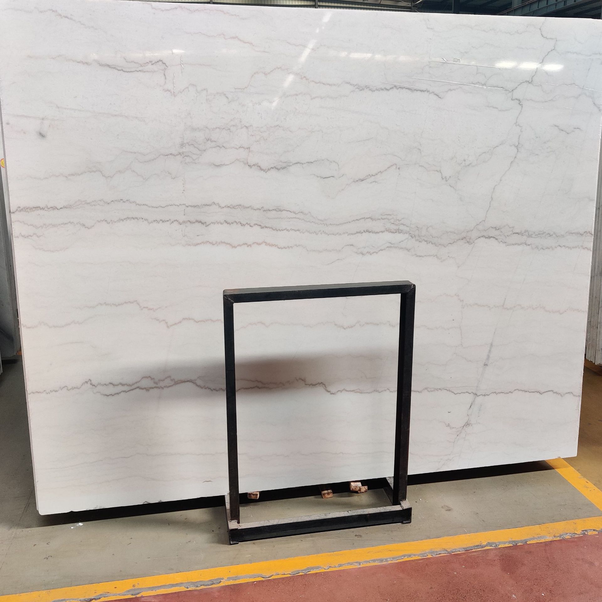 桌面台面出口加工白色天然大理石广西白地面板会所酒店墙面石材厂