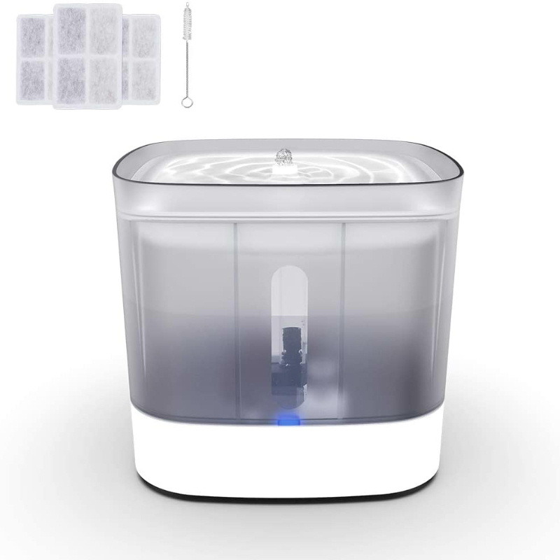 Pet Smart Water Dispenser Circulating Dogs and Cats Water Fountain Luminous Automatic Filter Pet Water Dispenser Water Feeder Bowl
