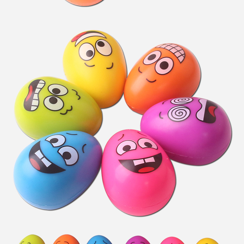 彩色宠物仿zhen弹力鸡蛋球 狗狗解闷实心弹力球 创意宠物趣味玩具