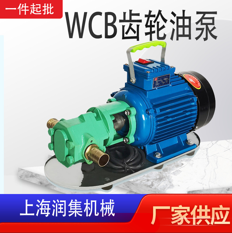 WCB微型齿轮式输油泵手提自吸式油泵铸铁不锈钢防爆自吸齿轮泵