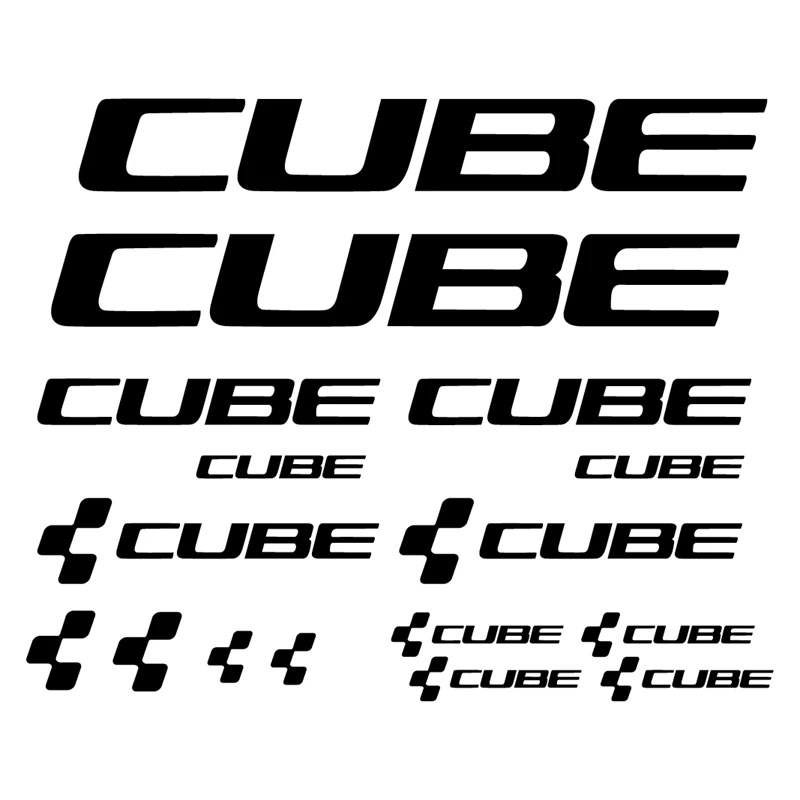 外贸cube自行车反光车贴英文字母套件贴30cmx24.3cm