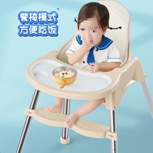 2024新款宝宝餐椅婴儿童家用吃饭桌小凳子多功能便携式可调节高度