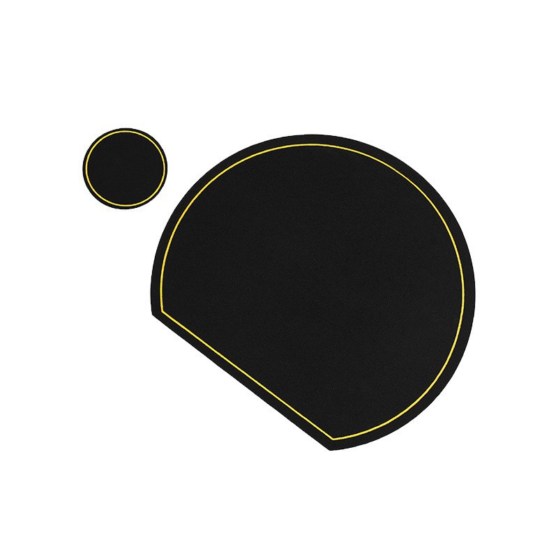 Spot Green PU Leather Ins Style Coaster Water-Proof, Oil-Proof and Non-Slip Thickening Heat Insulation Pad Chinese and Western Restaurant Dining Table Cushion