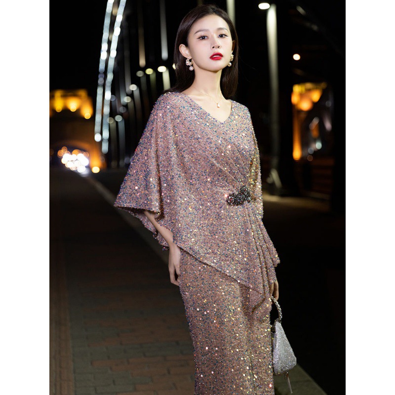 高端气质显瘦连衣裙小晚礼服女平时可穿宴会年会高贵轻奢小众名媛