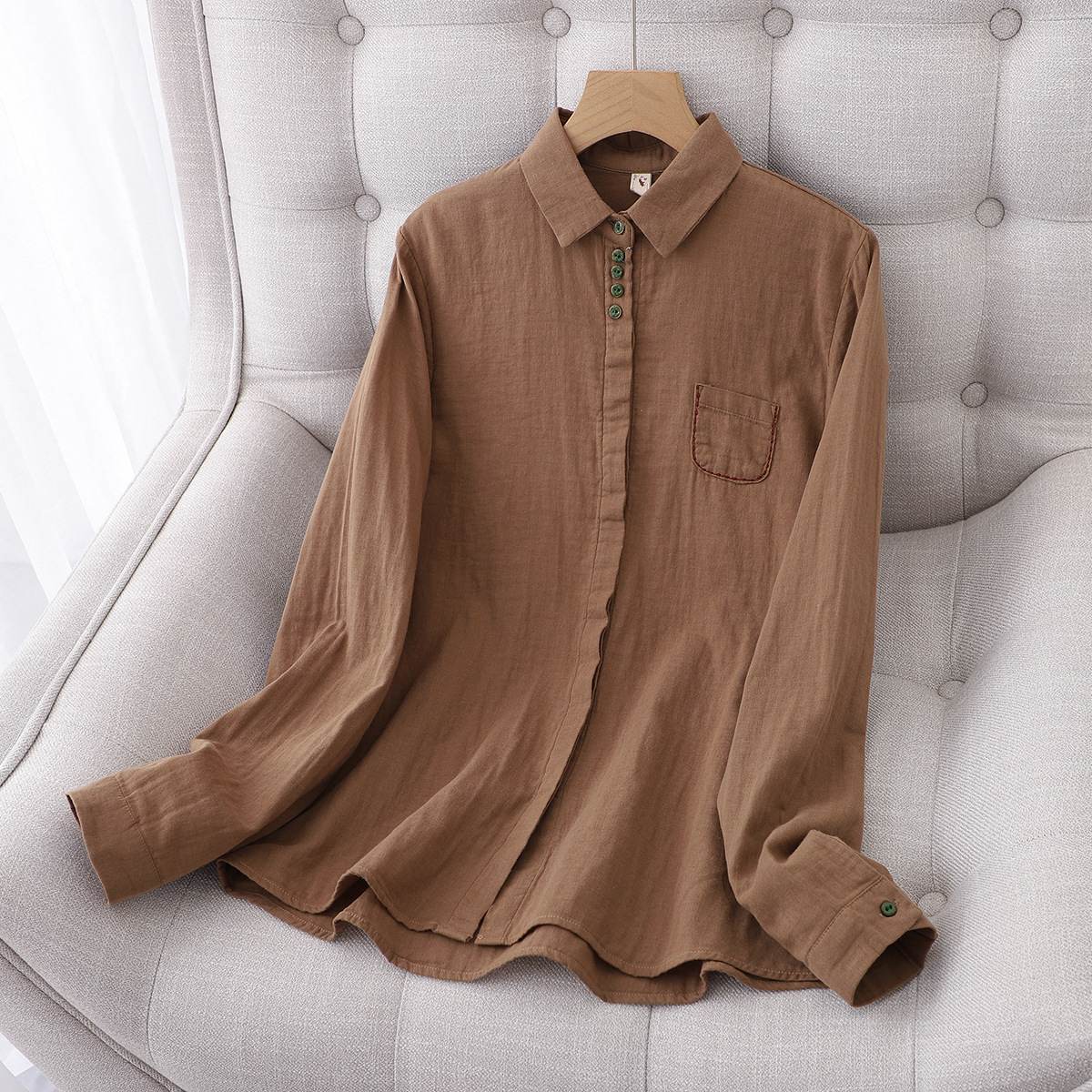 2kg材质:棉纱衣服颜色:6色尺码选购m   胸围96cm  衣长