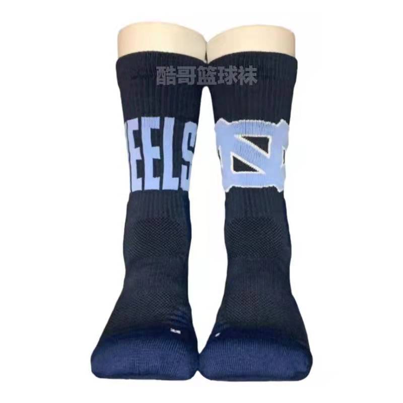 杜克大学篮球袜高筒厚毛巾底吸汗防滑球员版实战北卡运动长袜子男