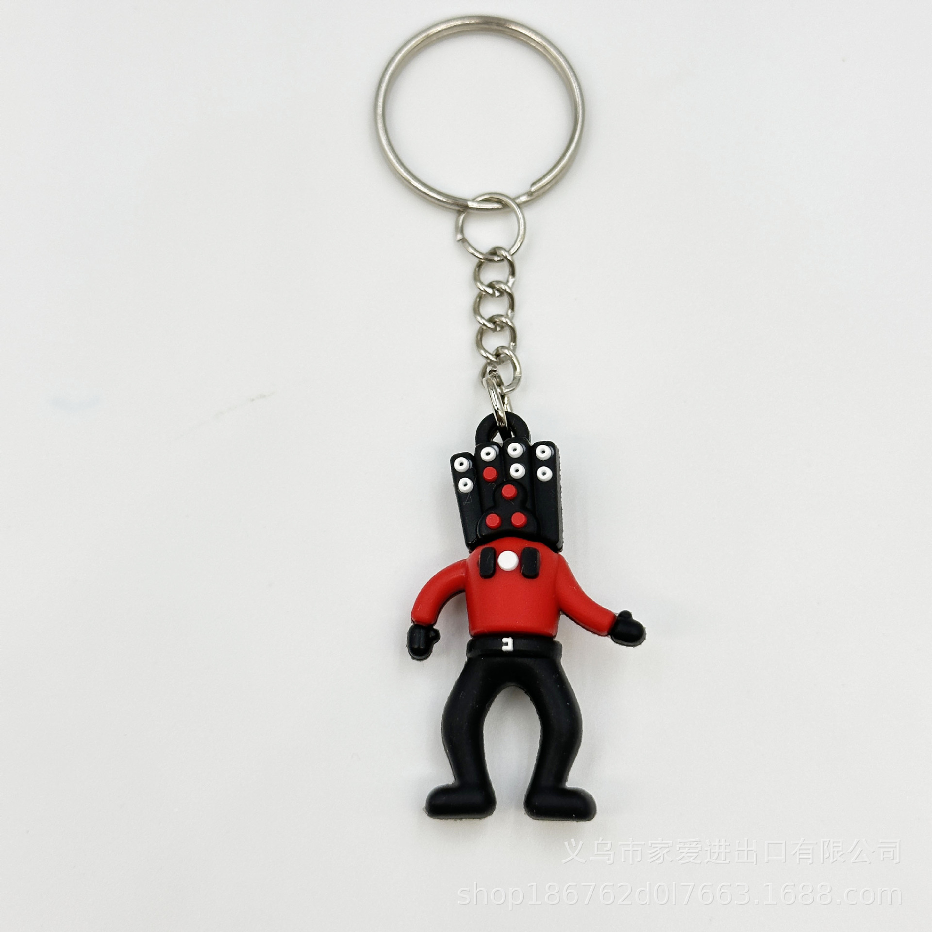 Creative Small Toilet Man Keychain Monitor Man TV Man Stereo Doll Pvc Car Key Case Package Pendant